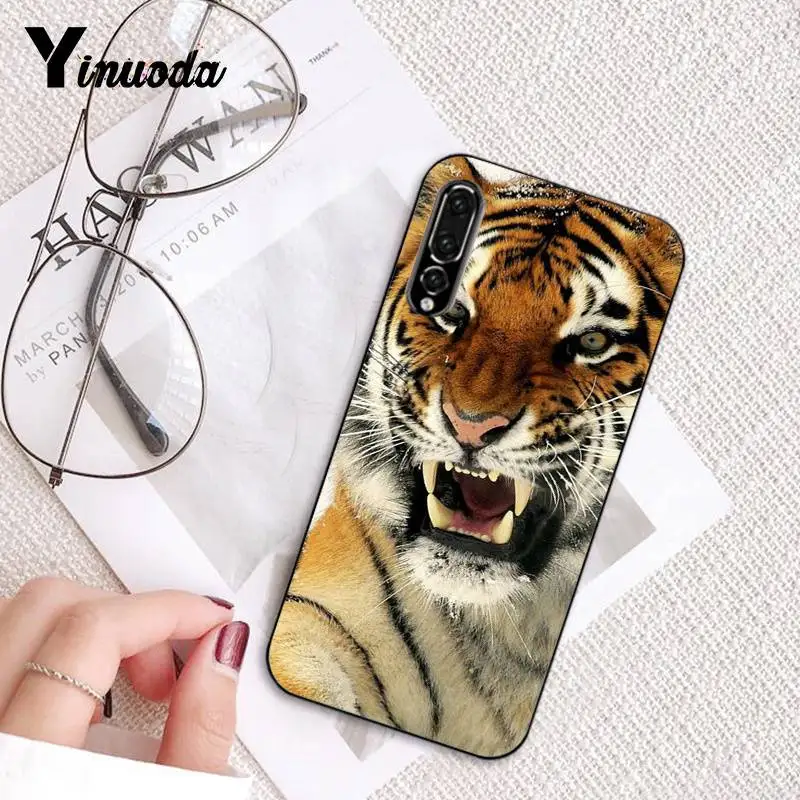 Yinuoda Русская версия Волк тигр Лев Леопард медведь чехол для телефона HuaweiP9 P10 Plus Mate9