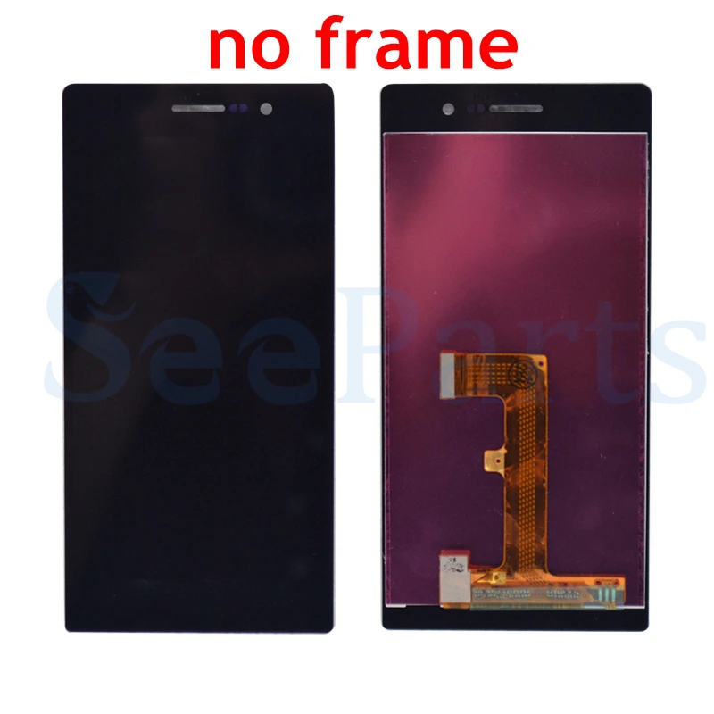 ЖК-дисплей для Huawei Ascend P7 с сенсорным экраном и рамкой в сборе 5 0 дюйма