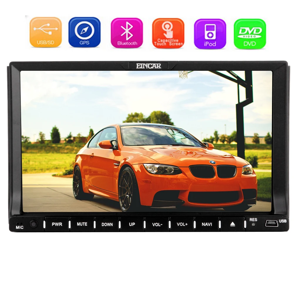 GPS Navi In Dash автомобильный DVD плеер стерео Универсальный двойной Din аудио видео iPod