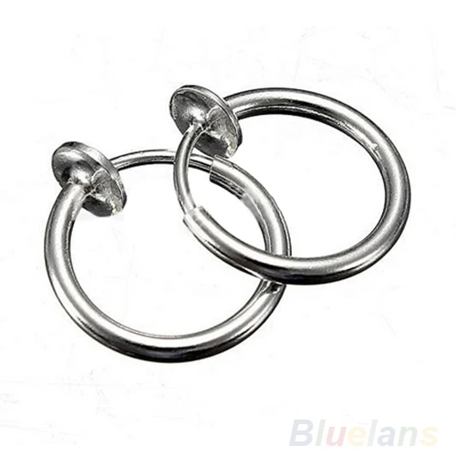 Hot Clip on Hoop Nose Lip Ear Non-piercing Ring Punk Goth Septum Earrings 7FRA BDN7 | Украшения и аксессуары