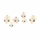 Деревянные бусины-разделители 141822 мм, натуральное лицо улыбки для изготовления ювелирных изделий, бусины сделай сам для ожерелья, браслета ручной работы