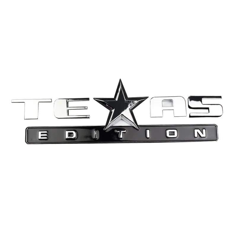 1х 3D Металлическая черная эмблема Texas Edition наклейка бейдж Для шевроя Сивера