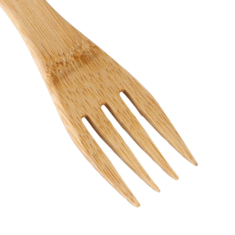 Multifunction Solid Wooden Spoon Forks Set Stirring Scoop Coffee Tableware Natural Wood Cutlery Tea Spoons | Дом и сад