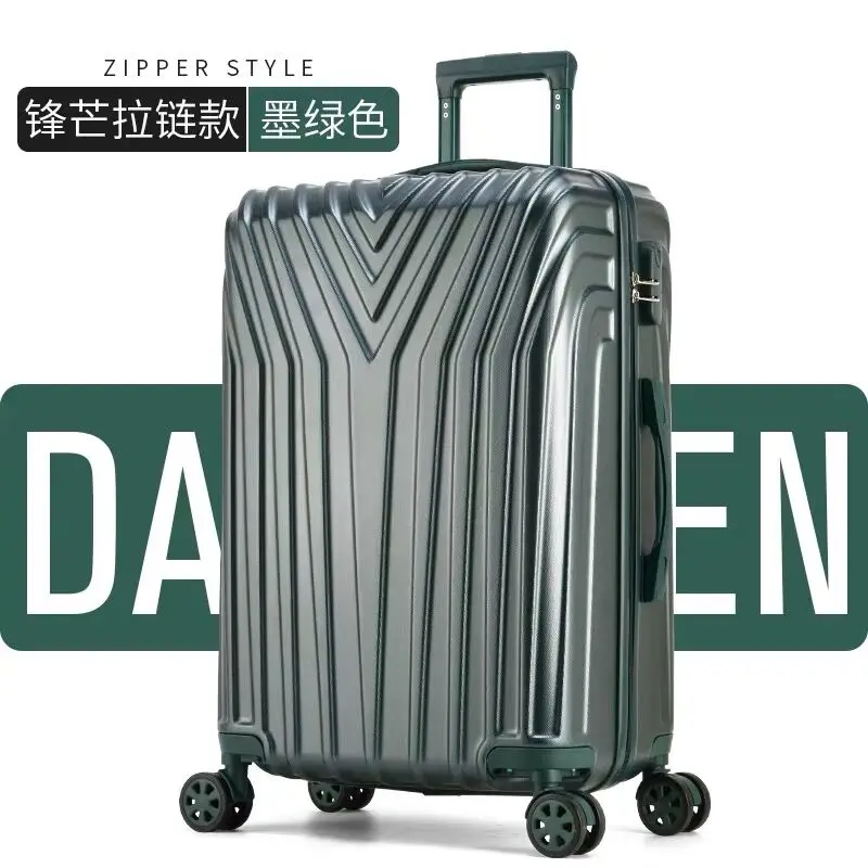 zipper 20''22''24''26''29'' алюминиевая рама на колесиках, чемодан на колесиках, чемоданы на колесиках, maleta valise cabine koffer, коробка на колесиках - Цвет: zipper