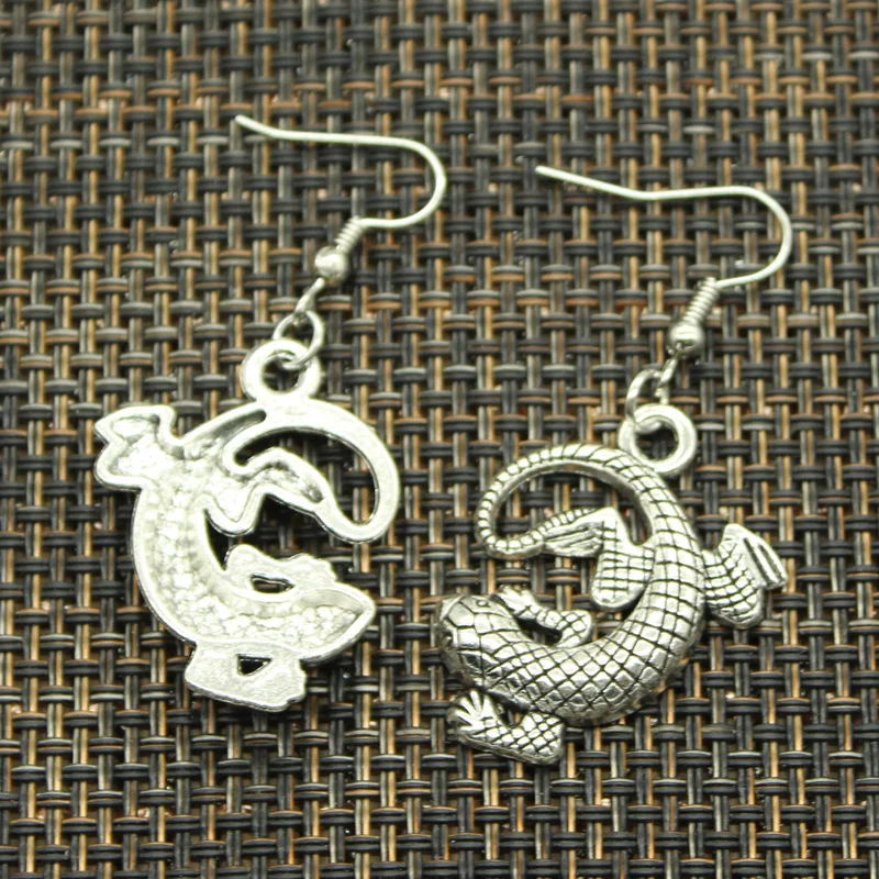 

Hot Sales Lizard Gecko Pendants DIY Earringgs For Girl Gift