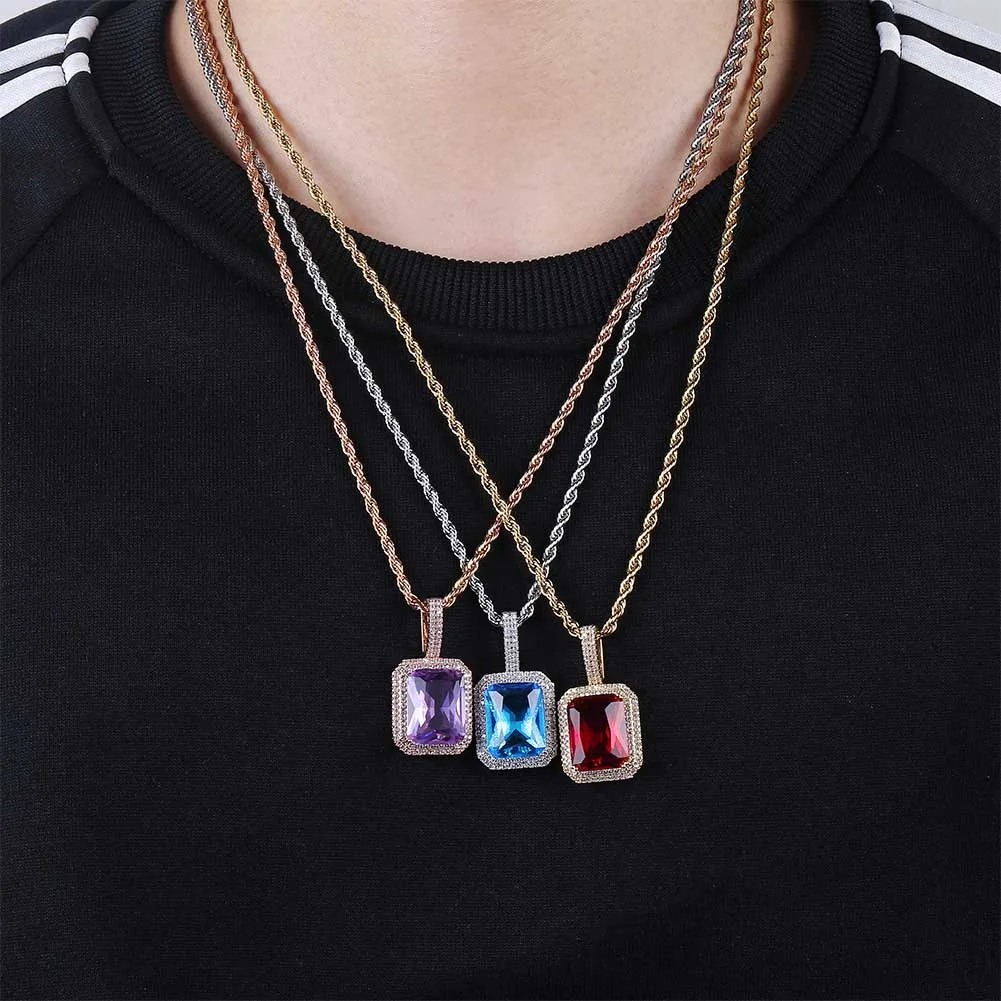 JINAO, новинка, ожерелье с подвеской ICED OUT, камни бесконечность, твердая задняя часть с теннисной цепью, хип-хоп ювелирные изделия, подарок