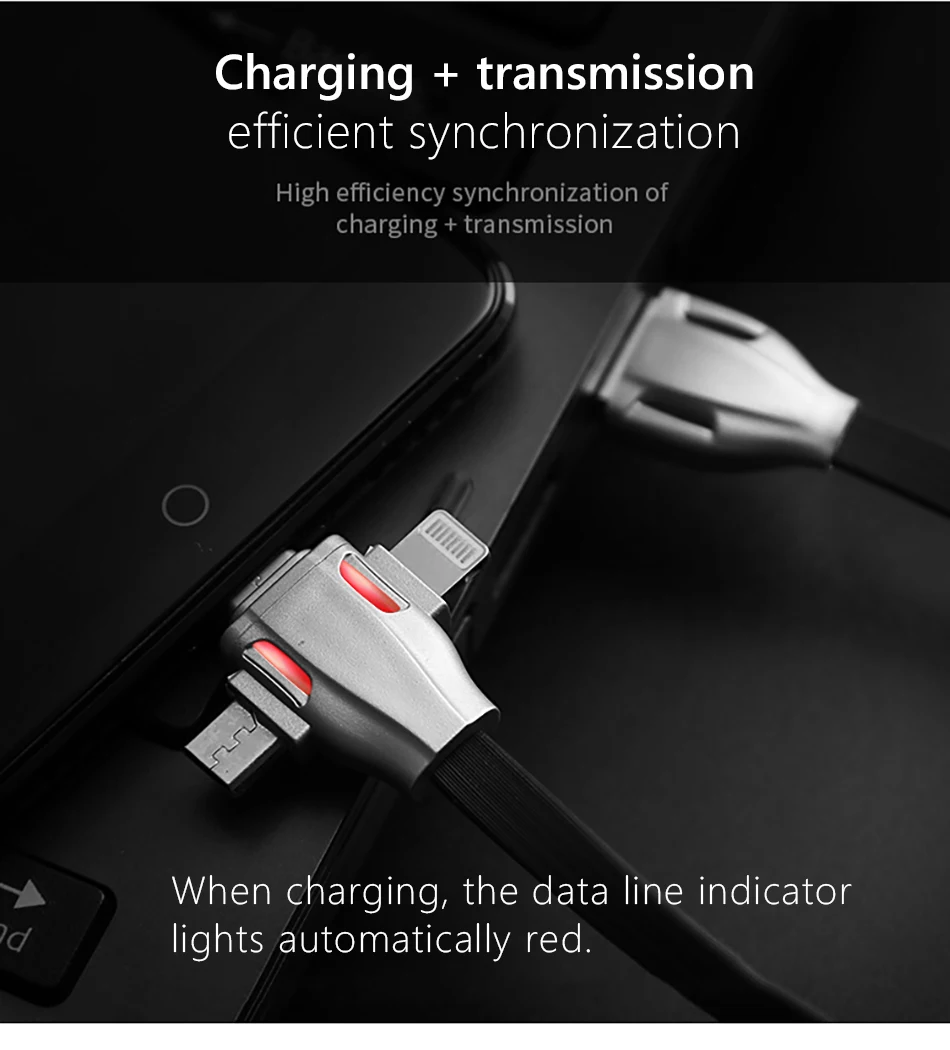 NOHON 3 в 1 USB кабель 8 Pin Micro usb type C кабель для iPhone 8 7 Plus X XS MAX XR Быстрая зарядка для samsung Android телефонный шнур