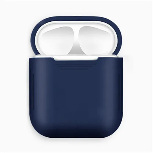 blue Мягкий защитный силиконовый из ТПУ чехол для гарнитура для airpods зарядный корпус для air pods i12 i7 i10 чехол для зарядного устройства цветной чехол - Цвет: blue