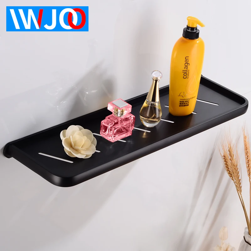 

Bathroom Shelf Corner Aluminum Decorative Bathroom Shelves Single Wall Mounted Multipurpose Shampoo Shelf 50cm Bath Accessories