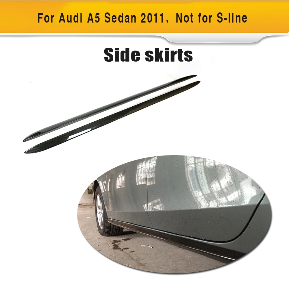 Автомобильная боковая юбка фартук из углеродного волокна для Audi A5 4 двери 2010 2011 |