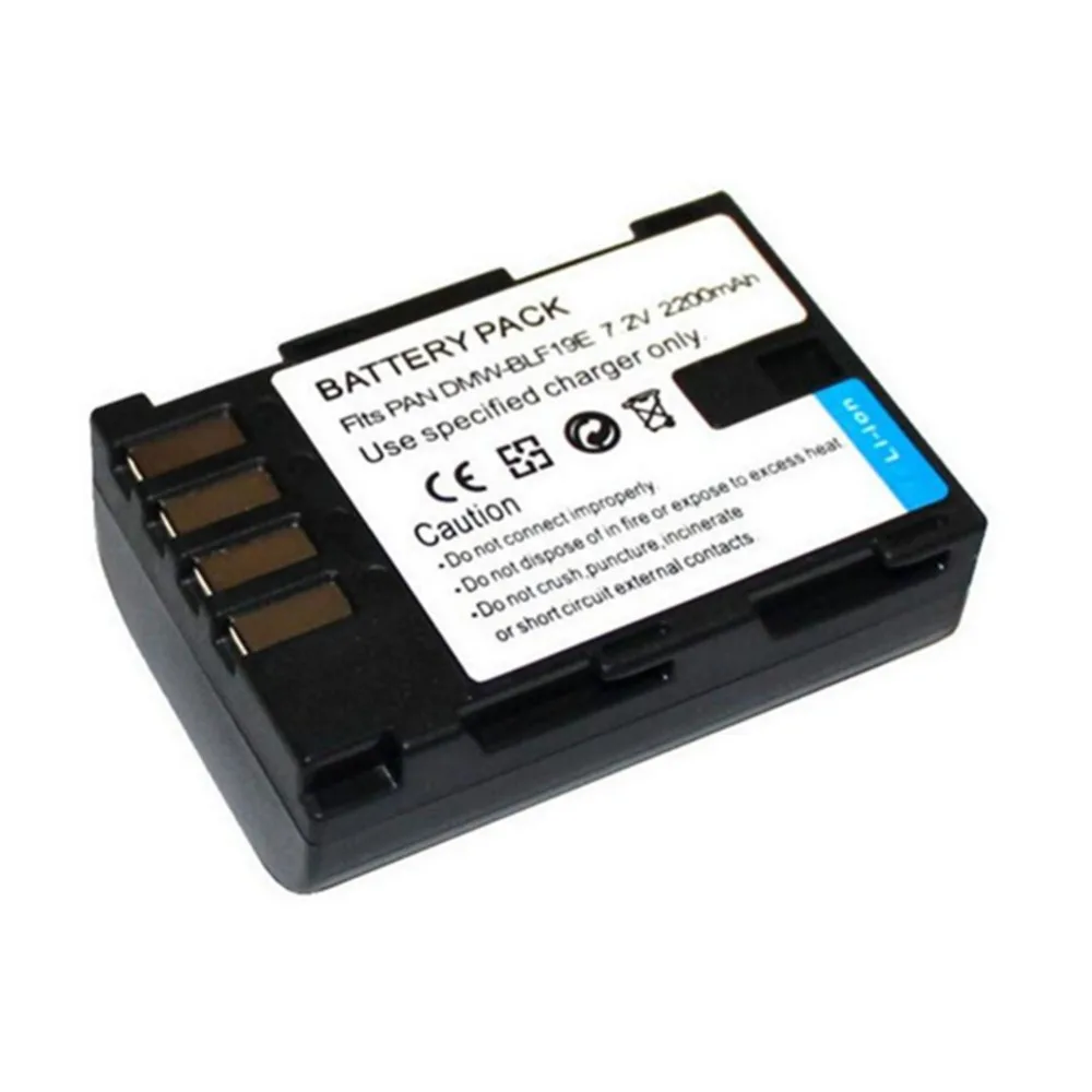 2 pcs 2200mAh DMW-BLF19E BLF19E Battery for Panasonic Lumix DMC-GH3 DMC-GH4 Camera | Электроника