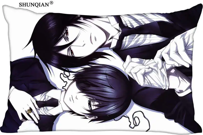 Ciel Phantomhive Прямоугольная подушка крышка Размеры 45x35 см (с одной стороны) печать на