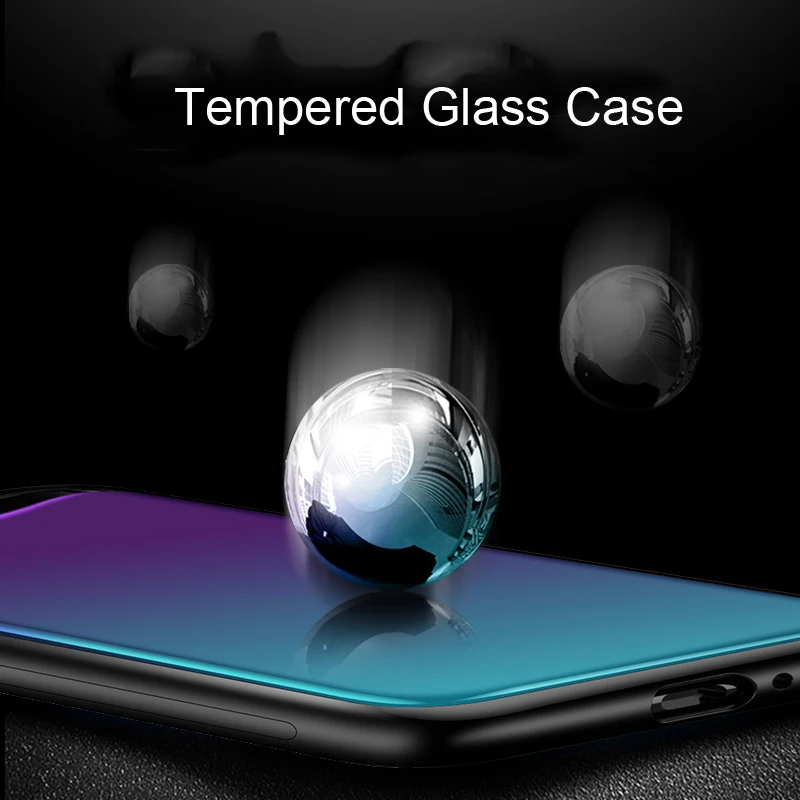 Градиентные Чехлы Aurora из закаленного стекла для OPPO FindX Case 6 42 ''роскошный