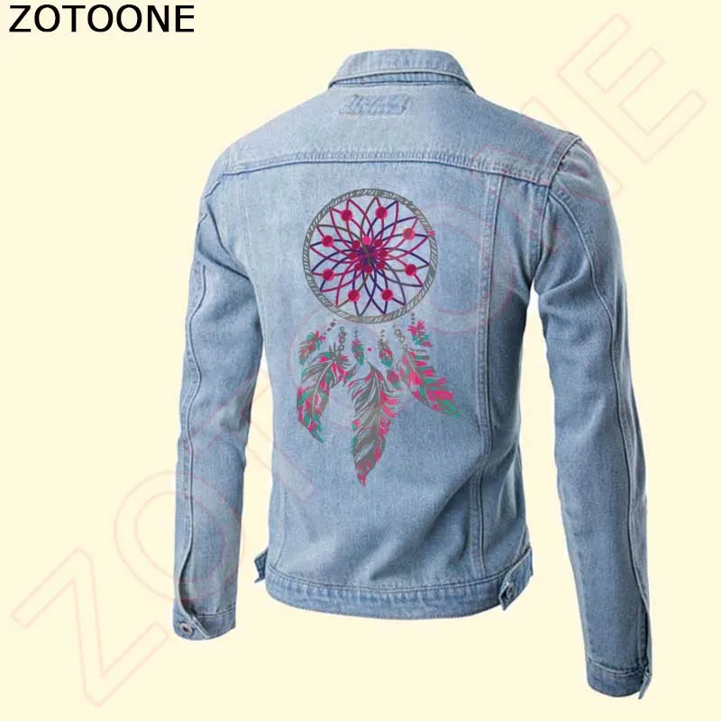 ZOTOONE перья Ловец снов нашивки для девочек одежда наклейки сделай сам тепловые
