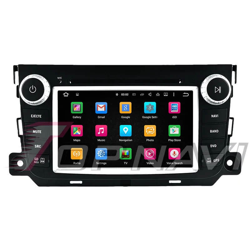 Topnavi 7 ''Octa Core Android 10 0 автомобильный DVD мультимедийный плеер для Smart Fortwo (2012 ) BENZ