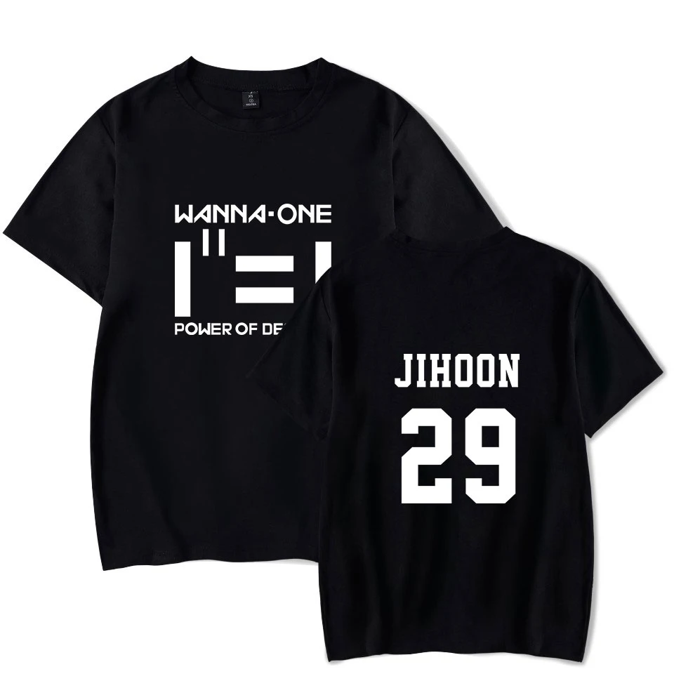 Модная футболка с надписью Wanna One Album мужская одежда принтом имя участника JIHOON 29