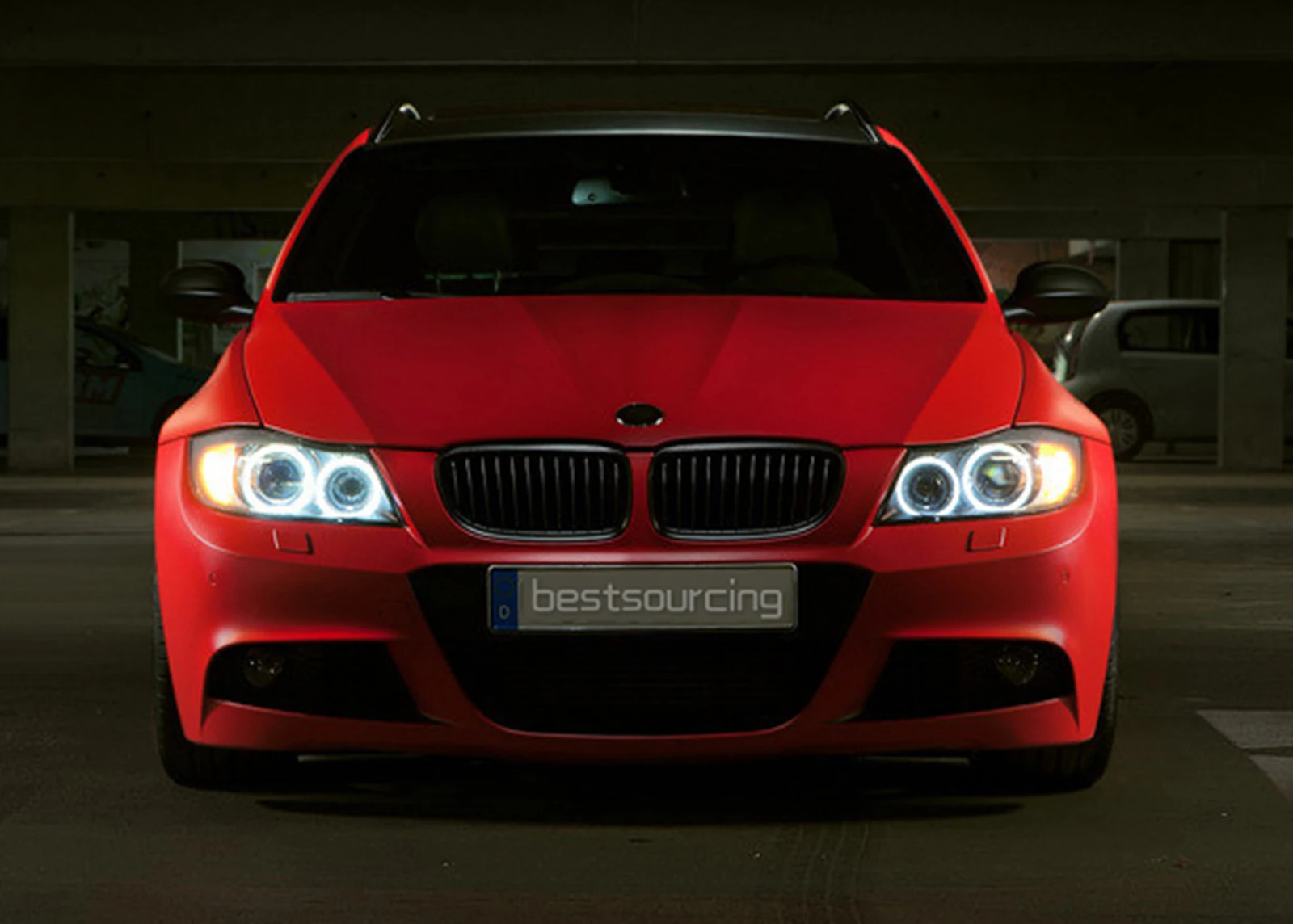 ANGRONG 2x обновленные 80 Вт Светодиодные Габаритные огни Angel Eyes для BMW E39 E87 E60 E61 E63/E64