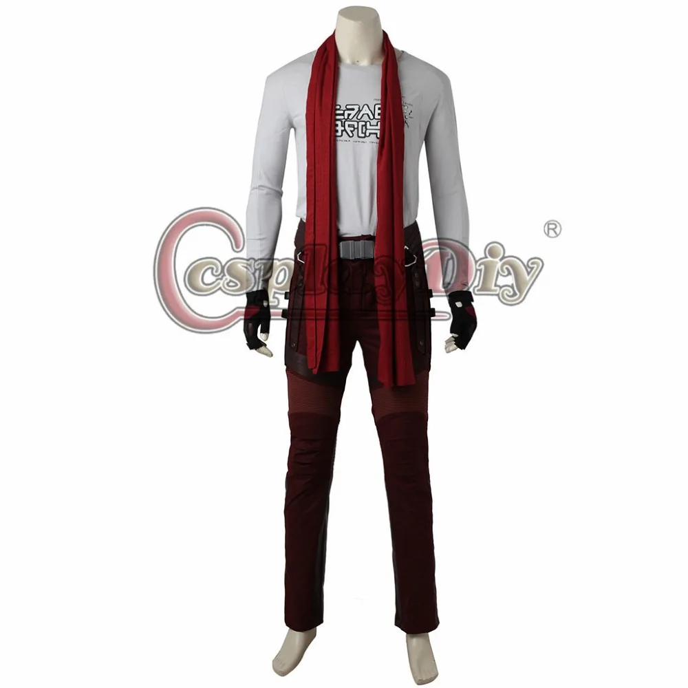 Cosplaydiy Guardians 2 Star-Lord Peter Jason Quill Cosplay Costume Adult Men Halloween Full Set Custom Made