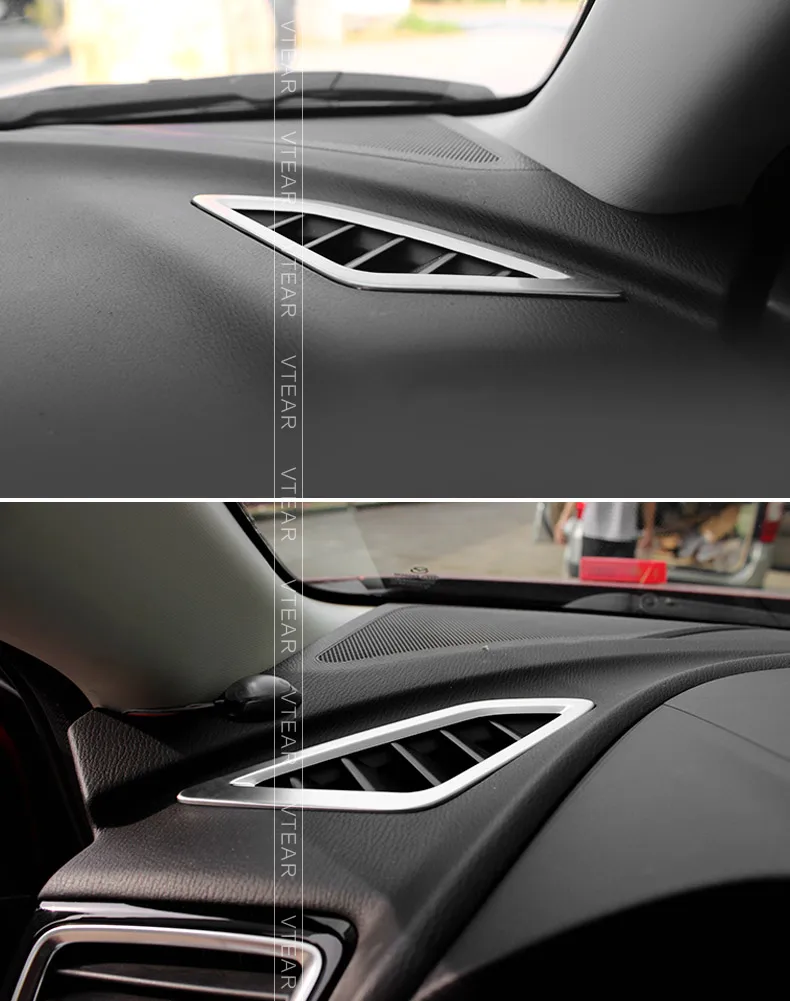 Для Mazda 3 axela аксессуары для кондиционера вентиляционное отверстие накладка ABS Хромированная матовая отделка интерьера молдинги Стайлинг