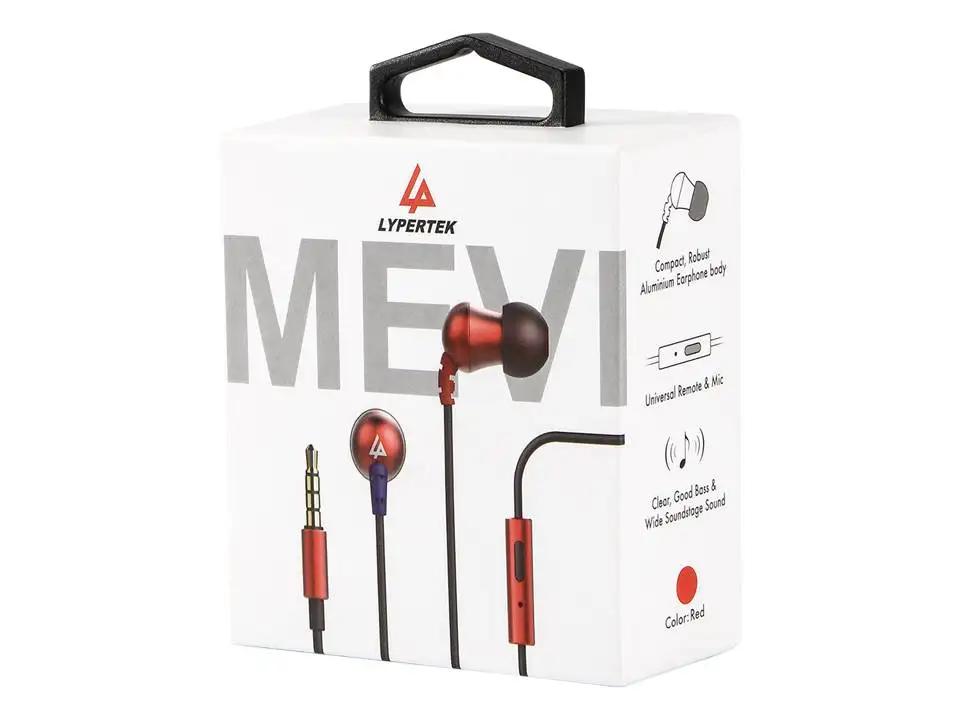 Наушники вкладыши LYPERTEK MEVI с динамическим драйвером и микрофоном|in-ear earphone|earphone with