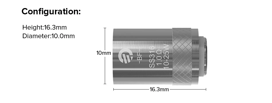 5 шт. Joyetech Cubis Танк BF SS316 серии катушки головы 0.6ohm SS316 MTL 1.0ohm SS316 MTL 0.5ohm SS316 DL vape распылитель
