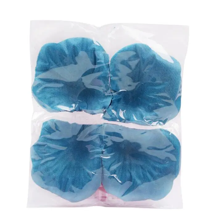 Aqua Blue OurWarm 100 шт Шелковая Роза искусственная лепестки цветов Настоящее прикосновение поддельные цветы для ванной дома Свадьба День святого Валентина украшения - Цвет: Aqua Blue