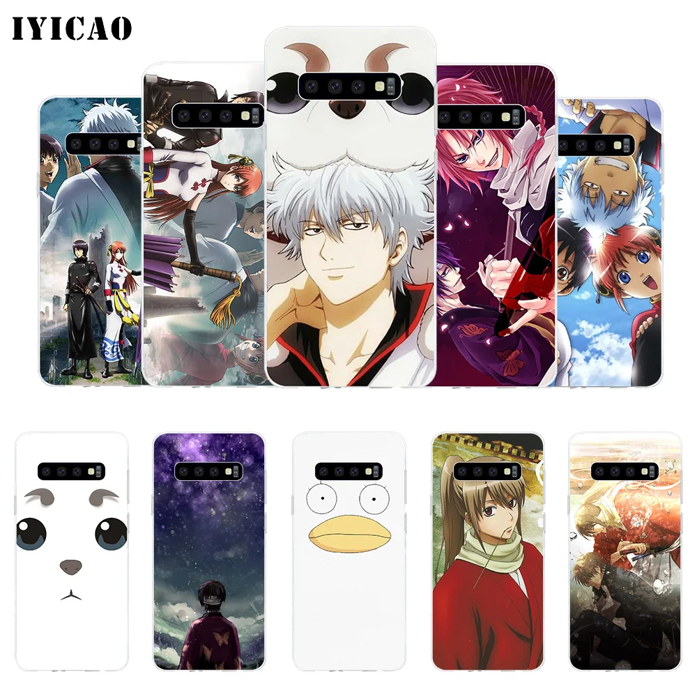 IYICAO GINTAMA Мягкий силиконовый чехол для телефона Samsung Galaxy S10e S10 S9 S8 Plus S7 Edge TPU