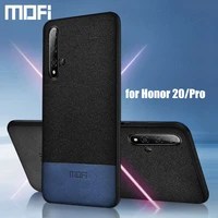 for huawei honor 20 case cover mofi original honor20 pro back cover fabric cloth protective silicone capas honor20 lite cases