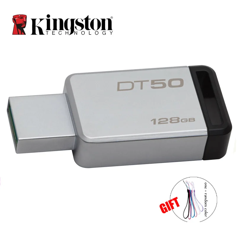 Kingston флеш-накопитель USB 3,0 16 Гб оперативной памяти, 32 Гб встроенной памяти, 64 ГБ 128 ГБ USB 3,1 умственную флэш-накопитель Trans 110 МБ/с. читать 8 Гб карта памяти
