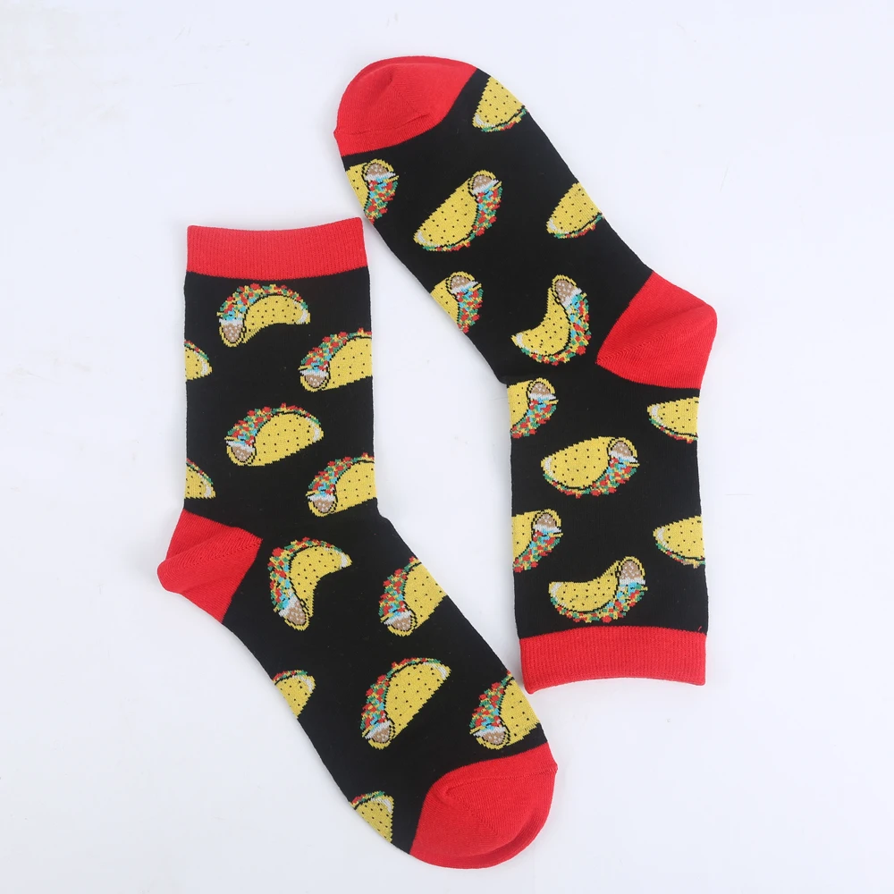 

Носки Modeager женские тонкие, 75% хлопок, с принтом тако, забавные, мягкие Мультяшные, Мультяшные, в стиле Харадзюку, летние