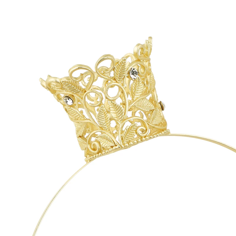 TDQUEEN тиары и короны Позолоченные Свадебные расчески для волос ювелирные изделия милые девушки принцесса головная повязка новые детские фото аксессуары для волос