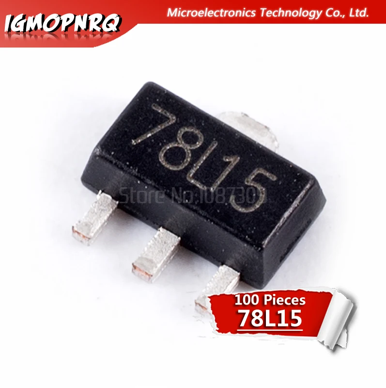 

100PCS 78L15 SOT 89 SMD three-terminal voltage regulator circuit new and original