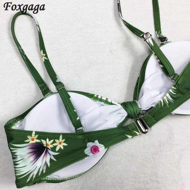 2017 пикантные цветочные бикини для женщин купальник с низкой посадкой купальники
