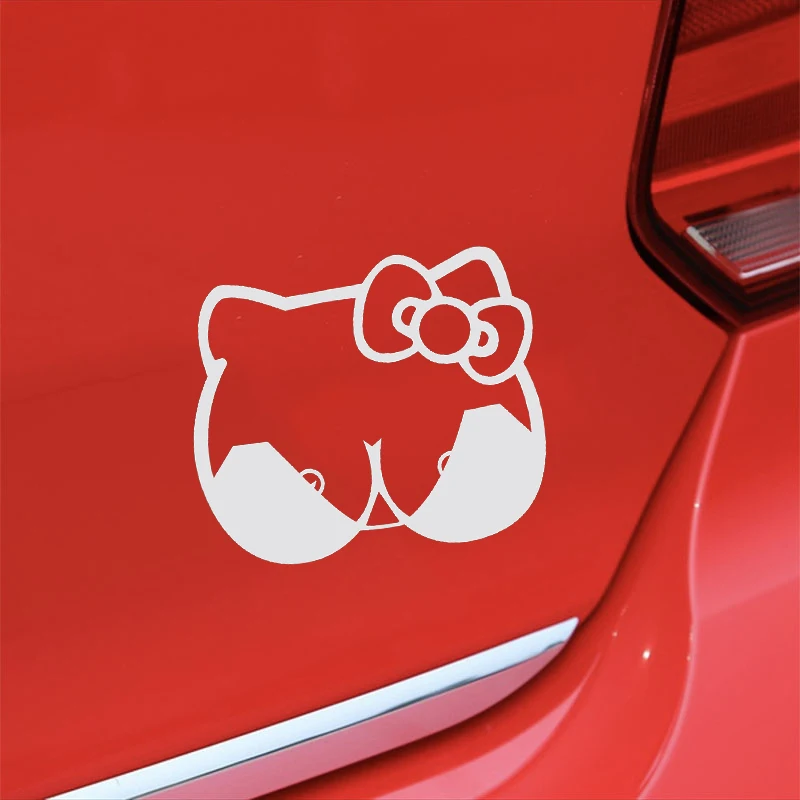 Hello Titty Забавный винил JDM Наклейка на окно автомобиля ноутбук настенная арт задняя