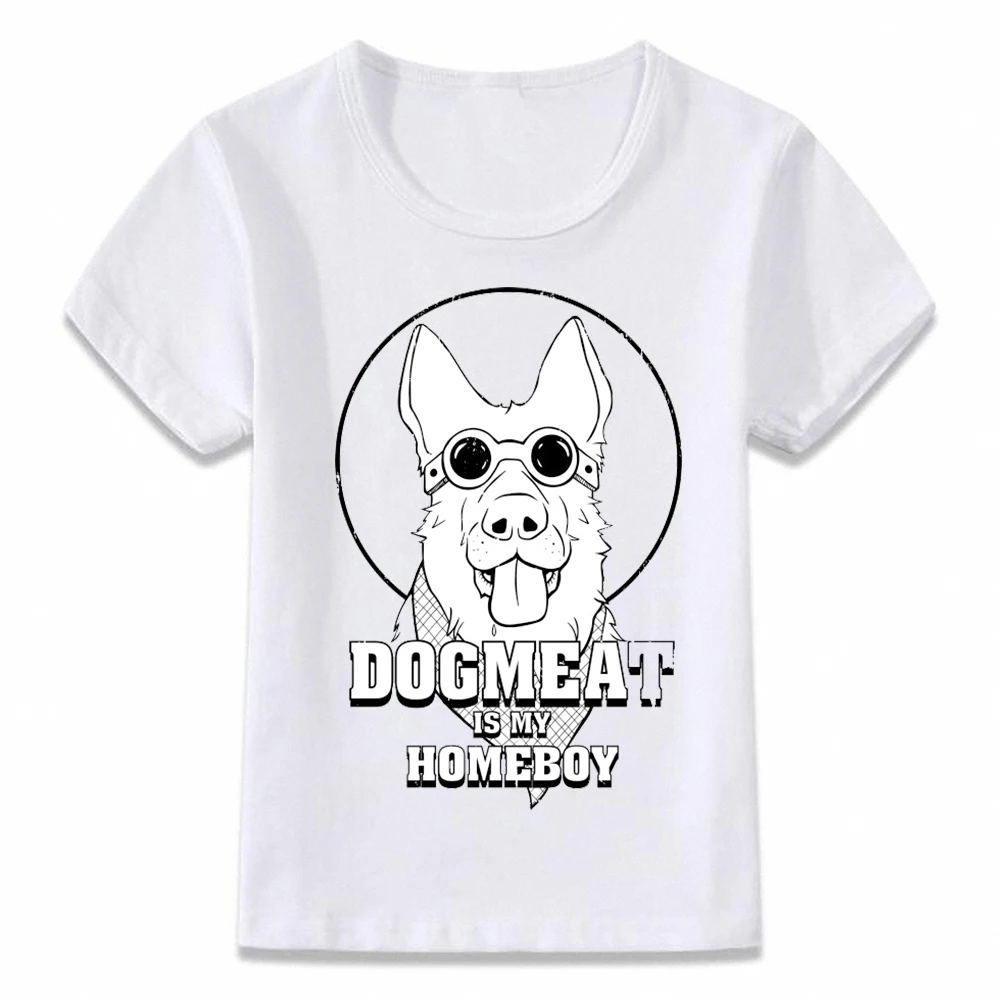 

Детская одежда с героями мультфильма рубашка собачье мясо Is My Homeboy Фоллаут футболка для мальчиков и девочек, футболка для малыша, oal001