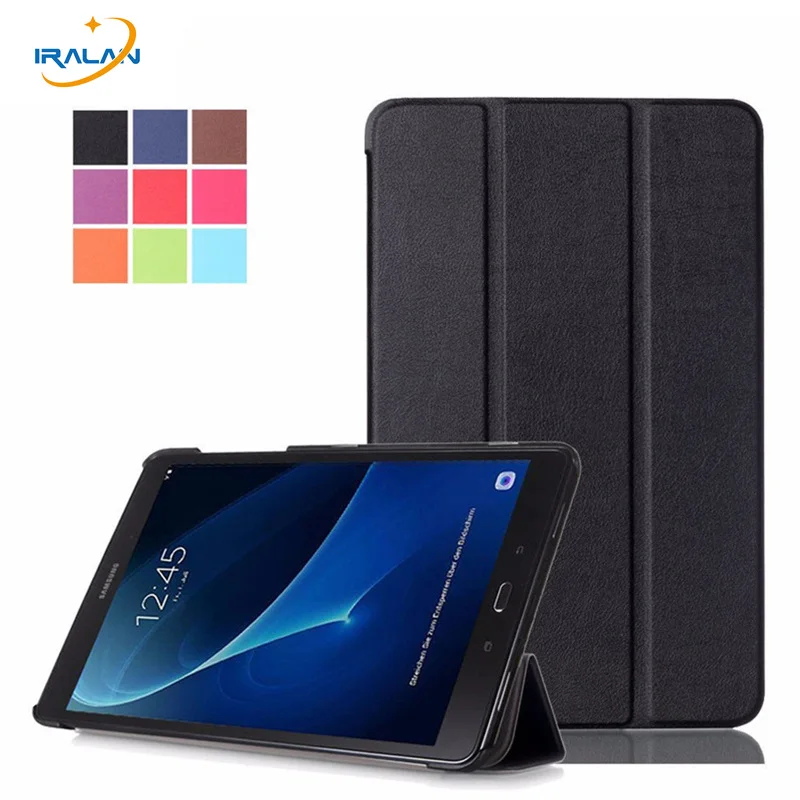 Ультратонкий 3 папка Folio smart Stand PU кожаный чехол для Samsung Galaxy Tab A 10 1 2016 T580 T585