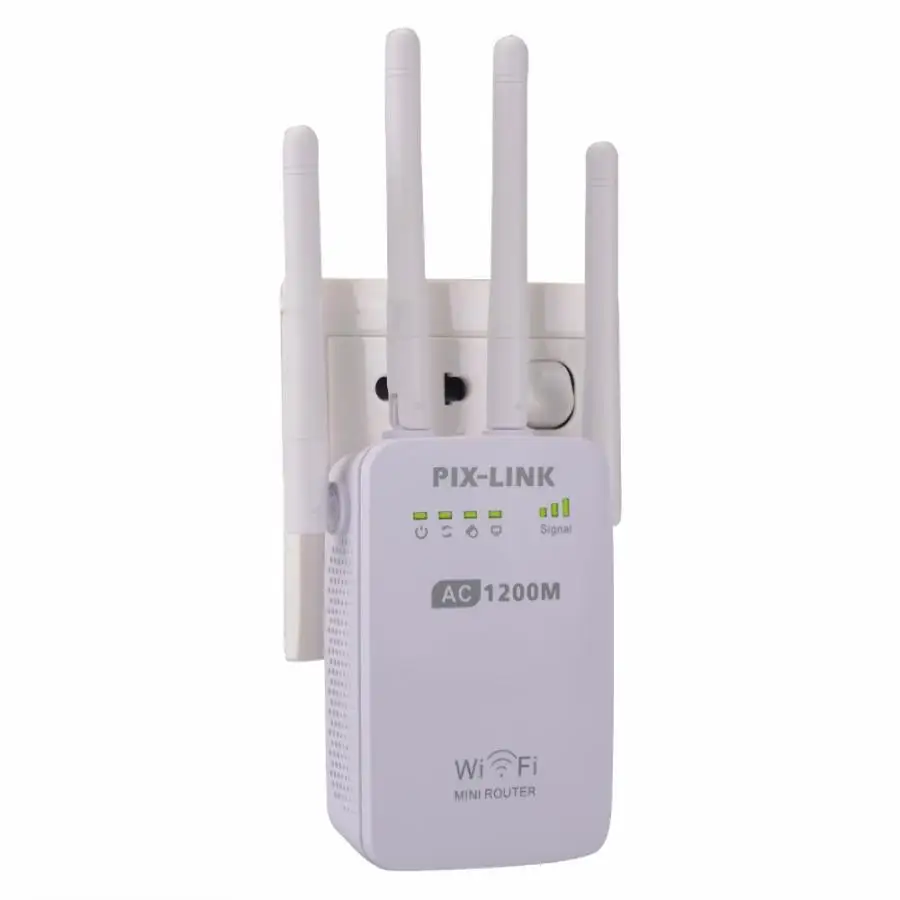 PIXLINK 1200 Мбит/с WIFI ретранслятор/маршрутизатор/точка доступа двухдиапазонный