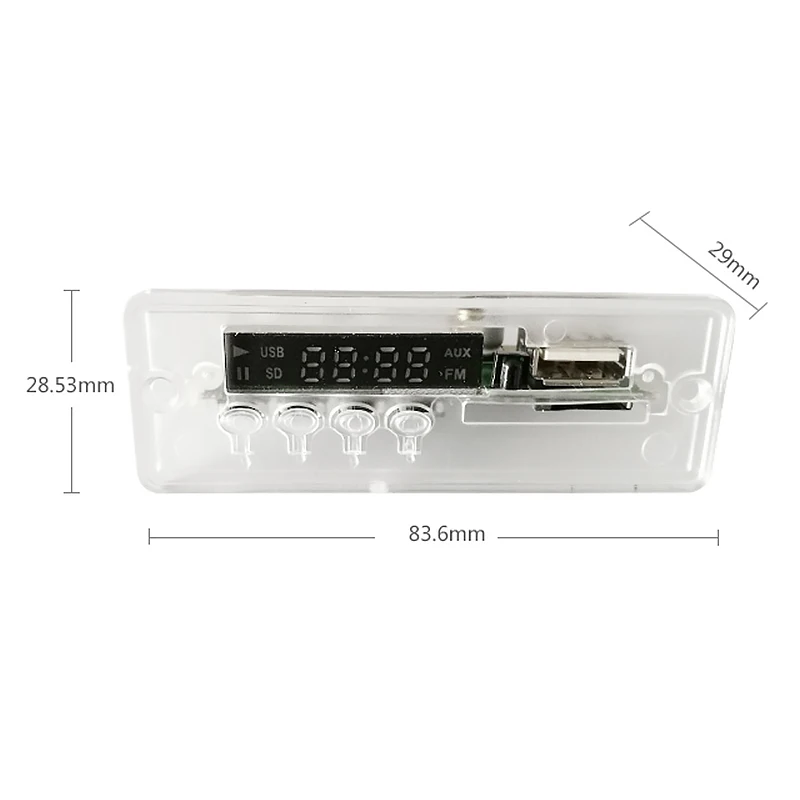 AIYIMA 12 В синий светодиодный MP3 аудио декодер плата без потерь FLAC APE 4 2 Bluetooth с