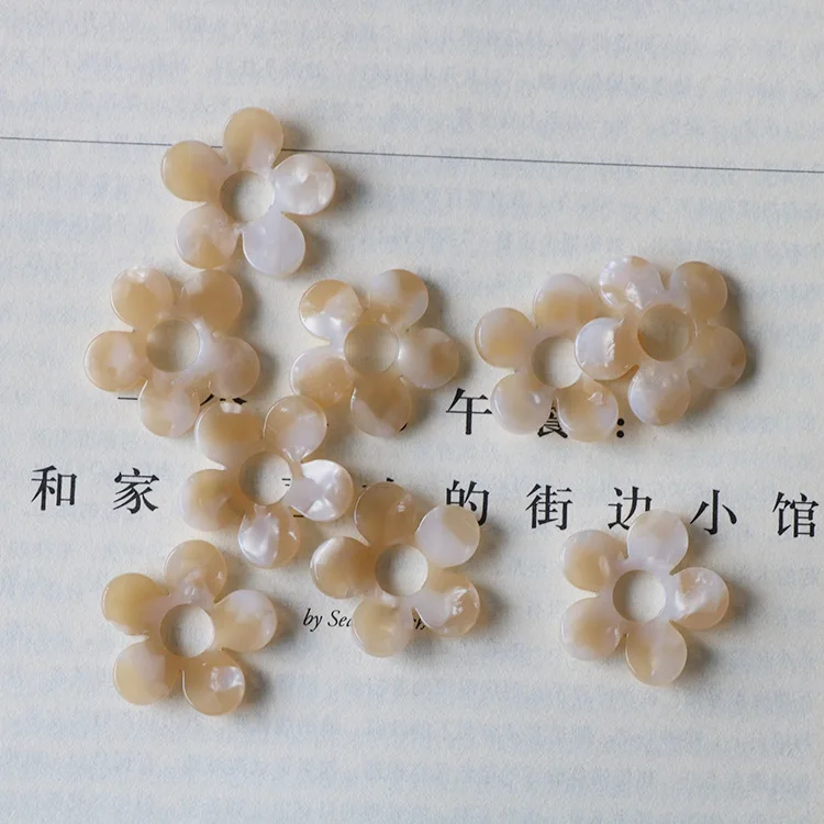 20 шт. 23 мм уксусная кислота Смола Цветы Подвеска соединители серьги аксессуары