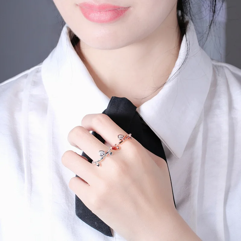 Octbyna новые модные милые дизайнерские Висячие перстни в форме сердца для женщин