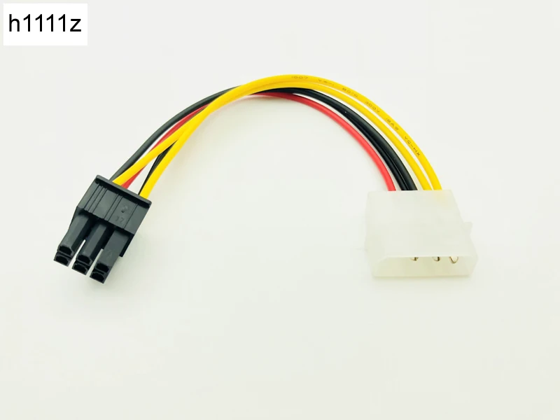 6Pin папа к 4Pin Molex Мужской кабель питания видеокарта порт D разъем конвертер для BTC