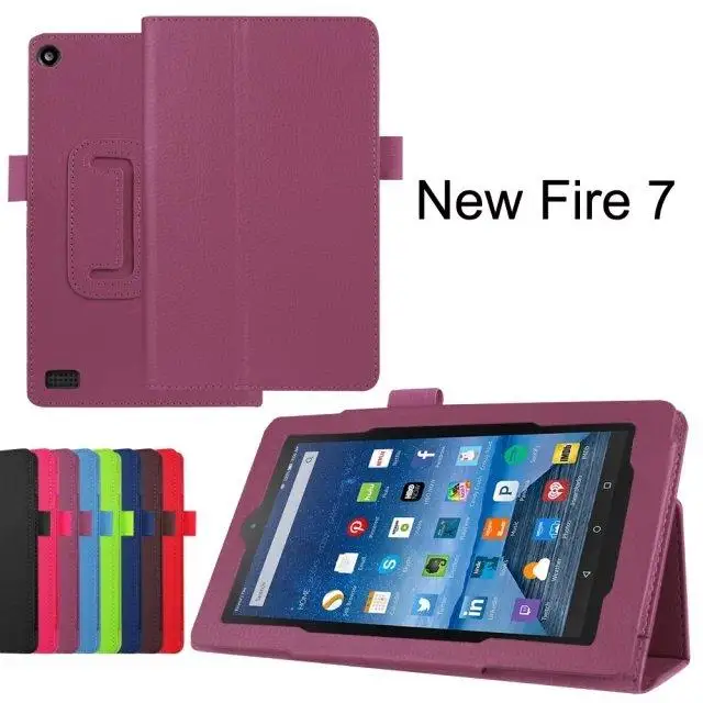 Кожаный чехол с подставкой для Amazon Fire 7 2015 умный нового kindle fire дюймов электронной