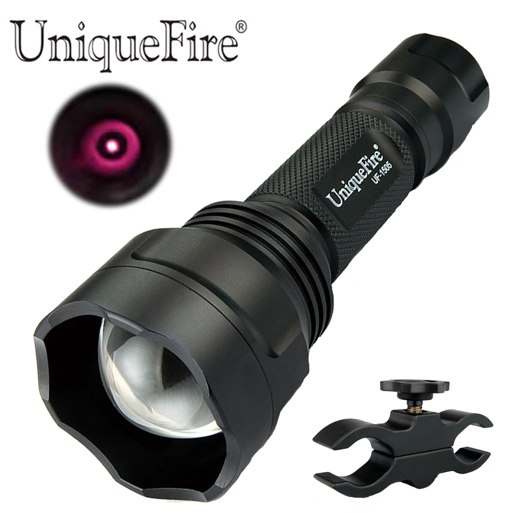 UniqueFire Professional Охота фонарик UF 1505 ИК 850nm луч света Портативный Увеличить лампы