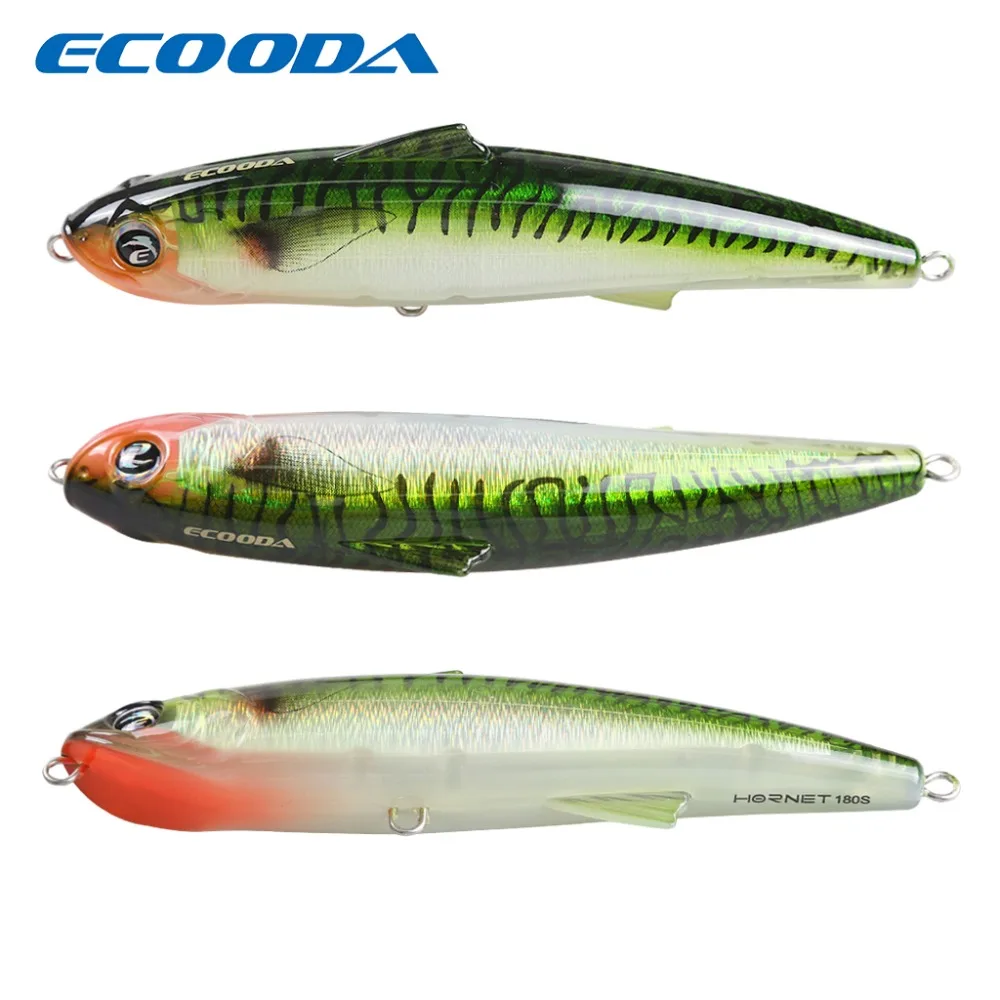Ecooda рыболовная жесткая приманка большая для kingfish/тунец 82 г 180 мм гольян плавающая
