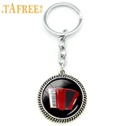 TAFREE винтажный элегантный красный аккордеон искусство подвеска брелок музыкальный инструмент брелки ювелирные изделия музыка для влюбленных Рождественский подарок KC494