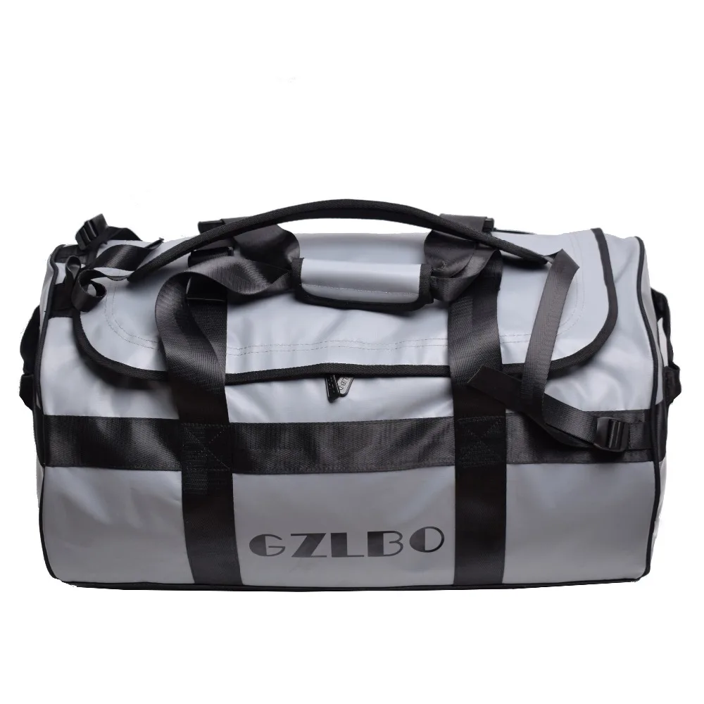 GZLBO 65L популярные ПВХ Водонепроницаемый сумка Серый дорожная вещевой мешок |