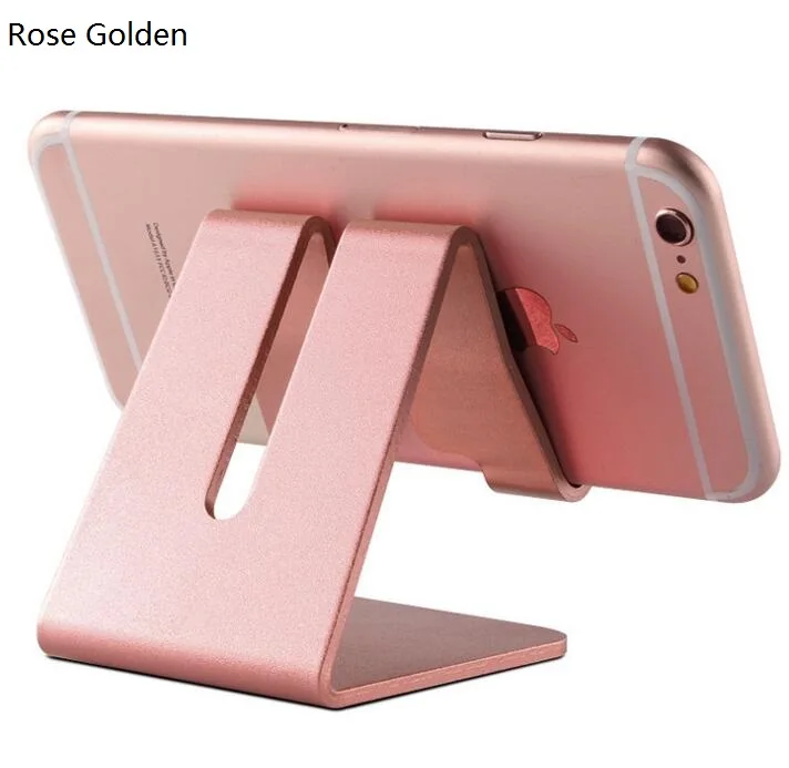 Rose Gold Aluminium Alloy Phone Holder Charging Station For iPhone 7 6 5 Charger Desktop Samsung Huawei Mate 9 Accessories | Мобильные
