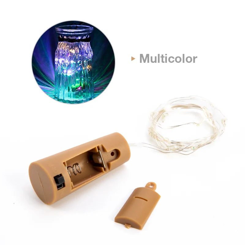 10 20 30LED Copper String Wine Bottle Light with Cork Shaped Led Stopper Battery Operated Decor Wedding Party Fairy | Освещение