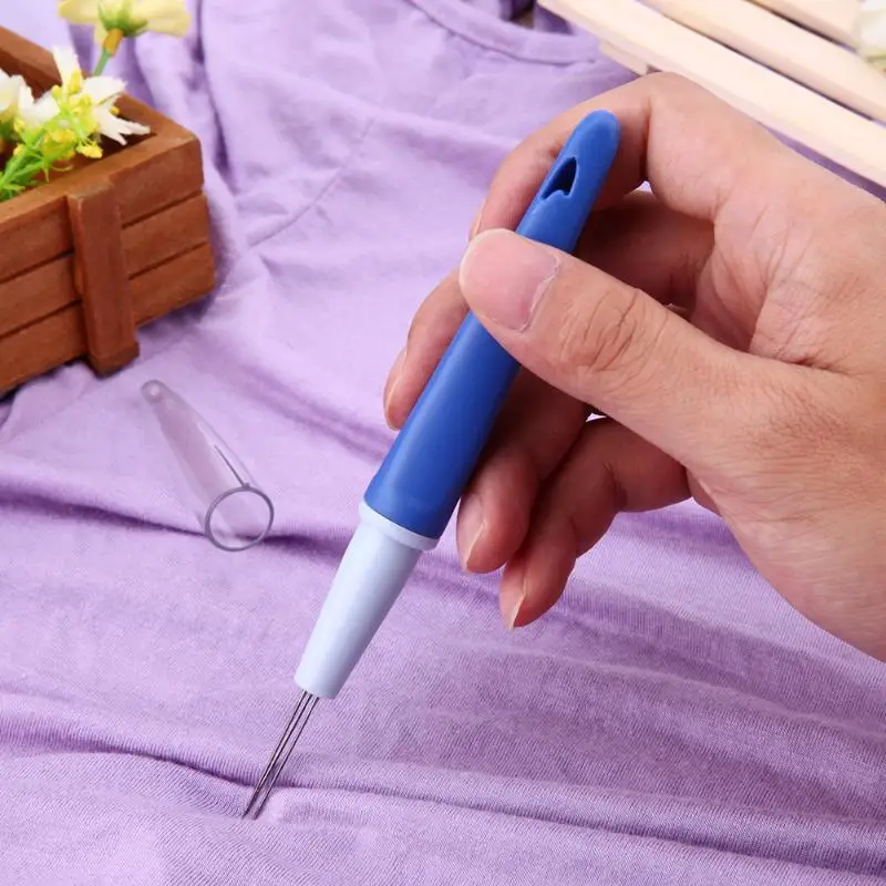 DIY Sewing Felt Flowers Needle Pen The Poking Fun Tools for Wool Replace Needles with Art Handwork Craft Multi Tool | Дом и сад