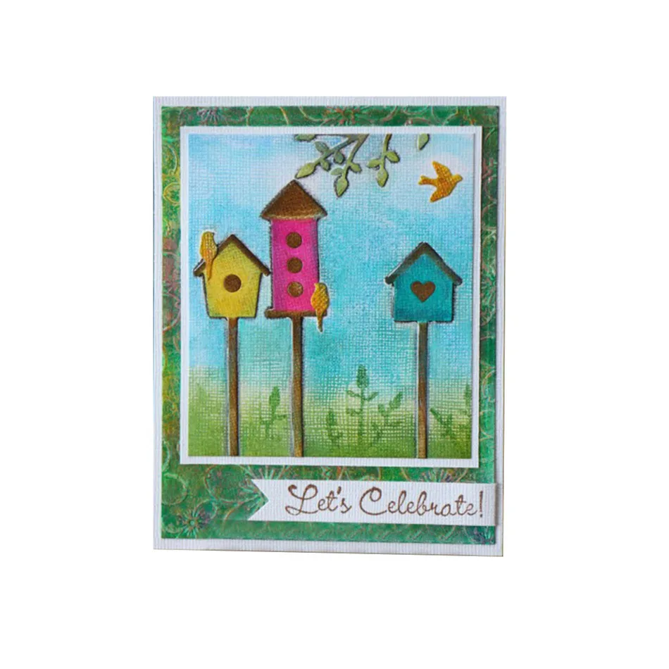 Eastshape Bird House металлические резные штампы тиснение Шаблон трафарет для бумага для скрапбукинга Изготовление картонных альбомов украшения